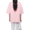 Camiseta de manga corta con estampado del logotipo del equipo, rosa/rojo 620941TIVG91900