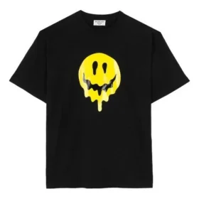 Camiseta de manga corta con estampado «Drip Peace» de la colección SS21, corte amplio, color negro 641655TKVA11012 Camiseta de manga corta con estampado «Drip Peace» de la colección SS21, corte amplio, color negro 641655TKVA11012