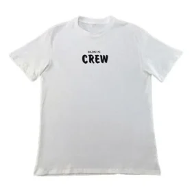 Camiseta de manga corta con estampado para hombre de Balenciaga, blanca, 620941TIV749040 Camiseta de manga corta con estampado para hombre de Balenciaga, blanca, 620941TIV749040