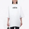 Camiseta de manga corta con estampado para hombre de Balenciaga, blanca, 620941TIV749040