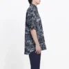 Camiseta de manga corta con estampado tipográfico mixto «Negro Gris» 556854TELF21269