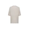 Camiseta de manga corta con logotipo bordado «Alphabet», gris y blanco, 641532TJVA99054
