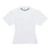 Camiseta de manga corta con logotipo de graffiti, blanca, 641590TJV969040