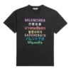 Camiseta de manga corta con logotipo estampado «Negro» 612965TJVI32771