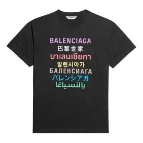 Camiseta de manga corta con logotipo estampado «Negro» 612965TJVI32771