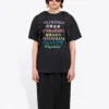 Camiseta de manga corta con logotipo estampado «Negro» 612965TJVI32771