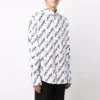 Camiseta de manga corta con logotipo garabateado, corte holgado «Blanco» 662983TLLJ49040