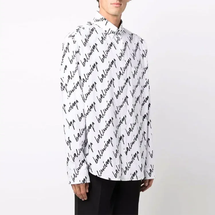 Camiseta de manga corta con logotipo garabateado, corte holgado «Blanco» 662983TLLJ49040