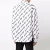 Camiseta de manga corta con logotipo garabateado, corte holgado «Blanco» 662983TLLJ49040