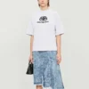 Camiseta de manga corta con logotipo, gris 583098TFV652569