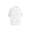 Camiseta de manga corta con logotipo por toda la prenda «Blanco-Negro» 681702TOL659040
