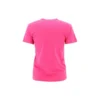 Camiseta de manga corta con logotipo retro pequeño, rosa 570796TBV435630