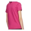 Camiseta de manga corta con logotipo retro pequeño, rosa 570796TBV435630