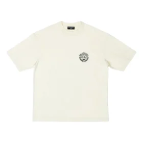 Camiseta de manga corta con logotipo Scissor Crest «Crema» 612966TMVA29069