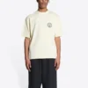 Camiseta de manga corta con logotipo Scissor Crest «Crema» 612966TMVA29069
