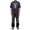 Camiseta de manga corta con logotipo Varsity «Navy» 612966TMV954140