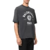 Camiseta de manga corta con logotipo Varsity «Negro desgastado» 612966TMV981000