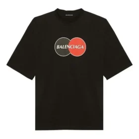 Camiseta de manga corta de diseño holgado «Retro Uniform» de Balenciaga para hombre, color negro 620969TIV791000 Camiseta de manga corta de diseño holgado «Retro Uniform» de Balenciaga para hombre, color negro 620969TIV791000