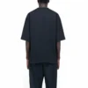 Camiseta de manga corta de diseño holgado «Retro Uniform» de Balenciaga para hombre, color negro 620969TIV791000