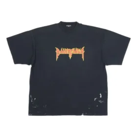 Camiseta de manga corta de Metallica, corte oversize «Black Orange» 694576TMV880105