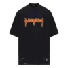 Camiseta de manga corta de Metallica, corte oversize «Negro Naranja» 694576TMV881055