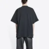 Camiseta de manga corta de Metallica, corte oversize «Negro Naranja» 694576TMV881055
