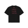 Camiseta de manga corta grande con estampado de Balenciaga para hombre, color negro, 641614TJV781000