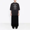 Camiseta de manga corta grande con estampado de Balenciaga para hombre, color negro, 641614TJV781000