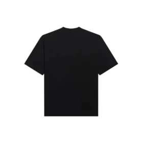 Camiseta de manga corta holgada BB con logotipo de mosaico y letras, negra 612965TKVI71070 Camiseta de manga corta holgada BB con logotipo de mosaico y letras, negra 612965TKVI71070
