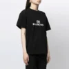 Camiseta de manga corta holgada BB con logotipo de mosaico y letras, negra 612965TKVI71070