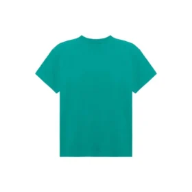 Camiseta de manga corta holgada con logo retro impreso en el pecho, verde 612965TIV473640 Camiseta de manga corta holgada con logo retro impreso en el pecho, verde 612965TIV473640