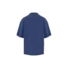 Camiseta de manga corta holgada para hombre de Balenciaga, temporada primavera-verano 2021, con estampado de motivos de carrera y logotipo, azul, 641614TJVK64866