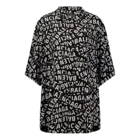 Camiseta de manga corta minimalista con tiras con logotipo «Negro» 681813TML21-1269 Camiseta de manga corta minimalista con tiras con logotipo «Negro» 681813TML21-1269