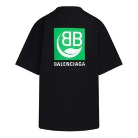 Camiseta de manga corta negra con estampado del logotipo «Alfabeto» ecológico 594599THV631000 Camiseta de manga corta negra con estampado del logotipo «Alfabeto» ecológico 594599THV631000