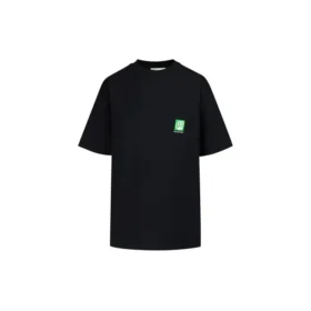 Camiseta de manga corta negra con estampado del logotipo «Alfabeto» ecológico 594599THV631000 Camiseta de manga corta negra con estampado del logotipo «Alfabeto» ecológico 594599THV631000