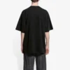 Camiseta de manga corta para hombre Balenciaga con el logotipo de la banda alemana Rammstein, negra, 651795TLV511000