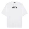 Camiseta de manga corta para hombre Balenciaga con estampado de letras, blanca, 620969TIV749040