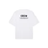 Camiseta de manga corta para hombre Balenciaga con estampado de letras, blanca, 620969TIV749040