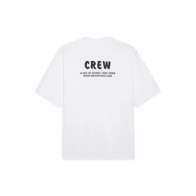 Camiseta de manga corta para hombre Balenciaga con estampado de letras, blanca, 620969TIV749040 Camiseta de manga corta para hombre Balenciaga con estampado de letras, blanca, 620969TIV749040