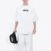 Camiseta de manga corta para hombre Balenciaga con estampado de letras, blanca, 620969TIV749040