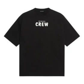 Camiseta de manga corta para hombre Balenciaga con estampado de letras, negra, 620969TIV741070 Camiseta de manga corta para hombre Balenciaga con estampado de letras, negra, 620969TIV741070