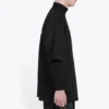 Camiseta de manga corta para hombre Balenciaga con estampado de letras, negra, 620969TIV741070