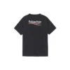 Camiseta de manga corta para hombre Balenciaga con estampado de letras, negra 641675TIV521070