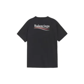 Camiseta de manga corta para hombre Balenciaga con estampado de letras, negra 641675TIV521070 Camiseta de manga corta para hombre Balenciaga con estampado de letras, negra 641675TIV521070
