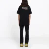 Camiseta de manga corta para hombre Balenciaga con estampado de letras, negra 641675TIV521070