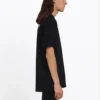 Camiseta de manga corta para hombre Balenciaga con estampado de letras, negra 641675TIV521070