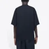 Camiseta de manga corta para hombre Balenciaga con estampado de letras y cuello redondo, color negro, 620969TIV501070