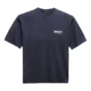 Camiseta de manga corta para hombre Balenciaga con estampado de Political Campaign, azul marino 570803TAV444128