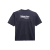 Camiseta de manga corta para hombre Balenciaga con estampado de Political Campaign, azul marino 570803TAV444128