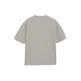 Camiseta de manga corta para hombre Balenciaga con estampado del logotipo BB, color gris, 544271TCV251300